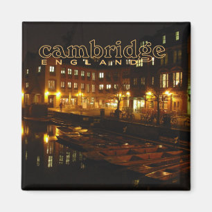 Aimant Cambridge Angleterre scène de nuit Voyage Frigo Ma