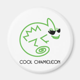 Aimant Caméléon vert frais