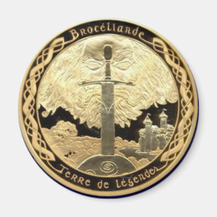 Aimant Camelot et MERLIN dirigeant Excalibur