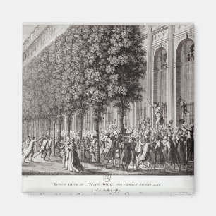 Aimant Camille Desmoulins parlant chez le Palais