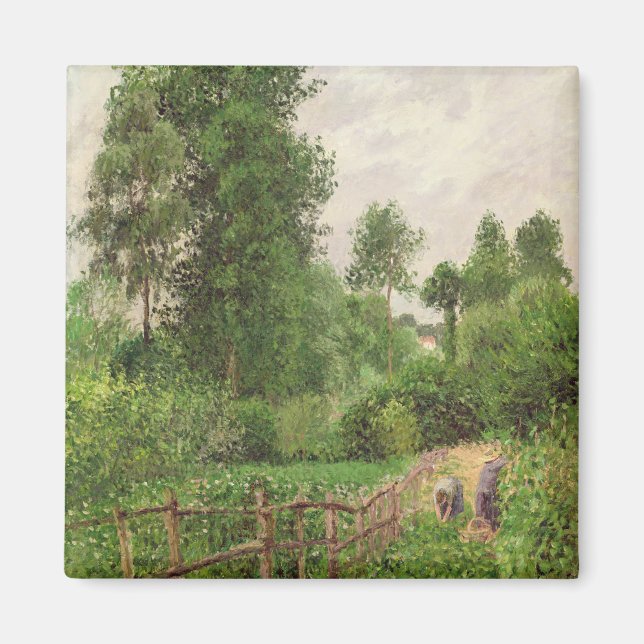 Aimant Camille Pissarro | Paysage, temps gris a Eragny (Devant)