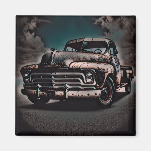 Aimant Camion Antique - Un classique intemporel
