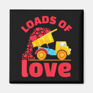 Aimant Camion de coeurs chargés d'amour pour la Saint-Val