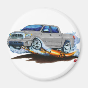 Aimant Camion en argent Toyota Tundra Crewmax