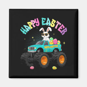 Aimant Camion Monster Bunny Mignonne Joyeux Pâques Pour E