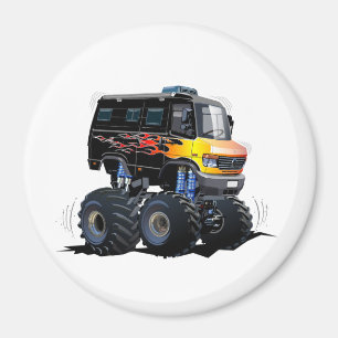 Aimant Camion monstre de dessin animé