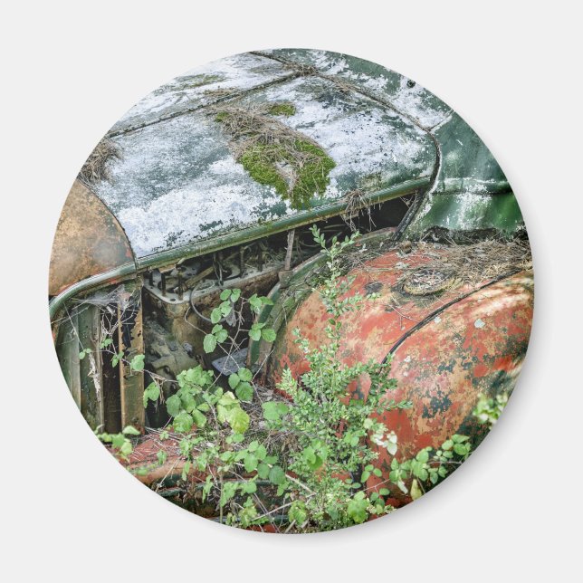 Aimant Camion Vintage abandonné (Devant)