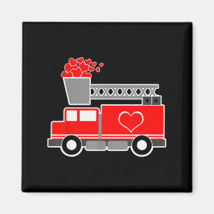 Aimant Camions de pompiers de l'amour en quantité - Saint