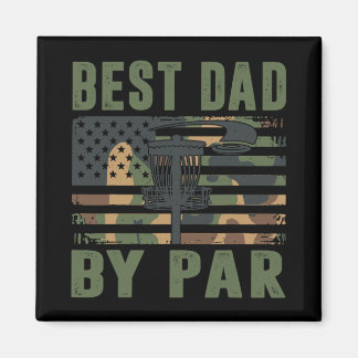 Aimant Camo Disc Golf Best Dad By Par American Flag Us Fu