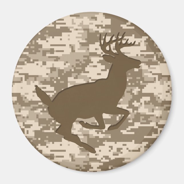 Aimant Camouflage numérique beige du désert Motif de camé (Devant)
