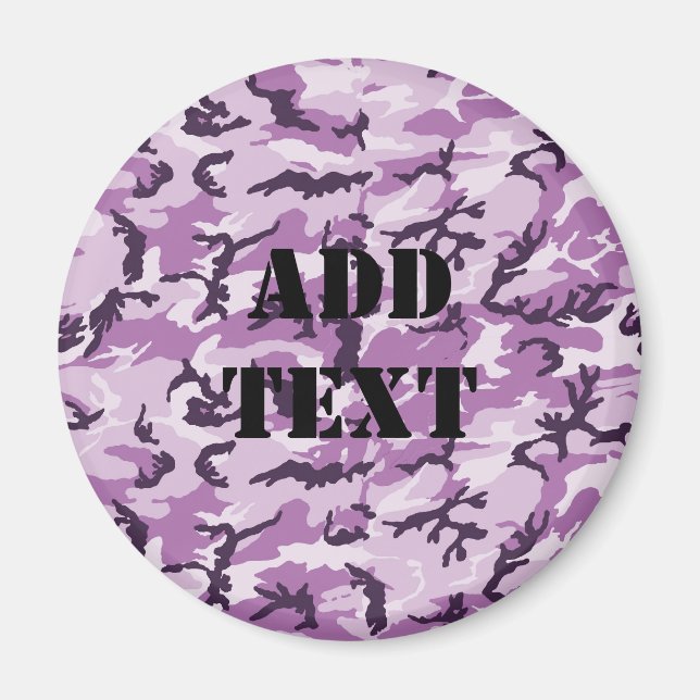 Aimant Camouflage rose Motif militaire (Devant)