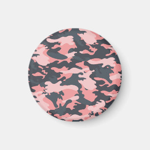 Aimant Camouflage rose : Motif Vintage classique