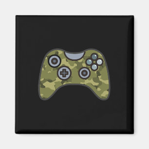 Aimant Camouflage Vert Militaire Manette De Jeu Vidéo Cam