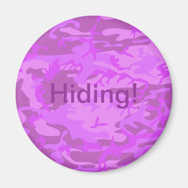 Aimant Camouflage violet clair (Devant)