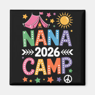 Aimant Camp de Nana 2026 Vacances familiales Équipe de ca