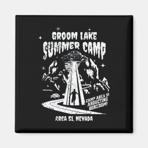 Aimant Camp d'été de Groom Lake - Amusante zone 51 Alien
