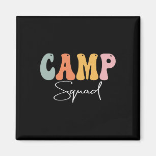 Aimant Camp Squad Retro Super Vintage Joyeux Premier Jour