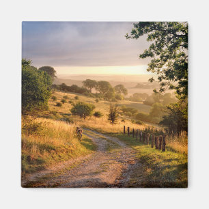 Aimant Campagne anglaise du soleil   d'aube