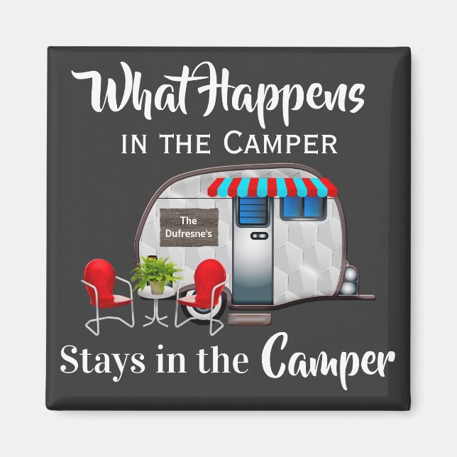 Aimant Camper personnalisé (Devant)