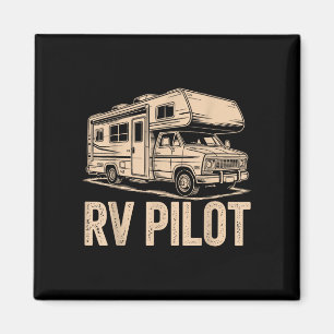 Aimant Camping-car camping caravane camping-car pilote ro