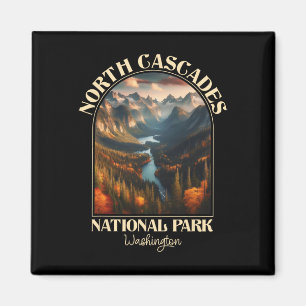 Aimant Camping en saison automnale dans le parc national