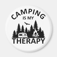 Camping est ma thérapie drôle slogan de camper