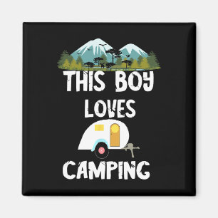Aimant Camping Garçon Camp Camper Aventures de camping Ca