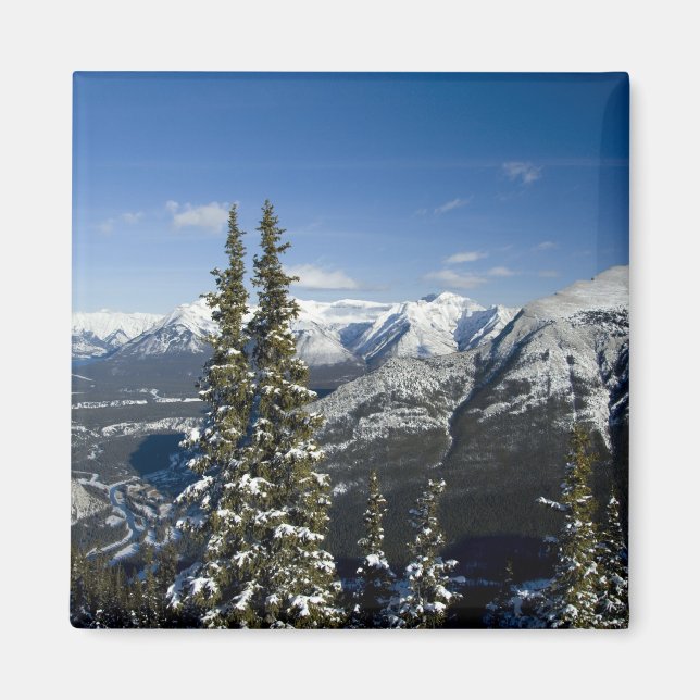 Aimant Canada, Alberta, Banff. Vues sur la vallée de la B (Devant)
