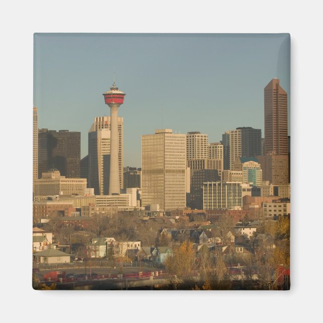 Aimant Canada, Alberta, Calgary : City Skyline à partir d (Devant)