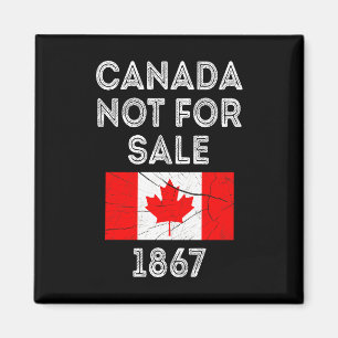 Aimant Canada non à vendre - Fière et patriotique
