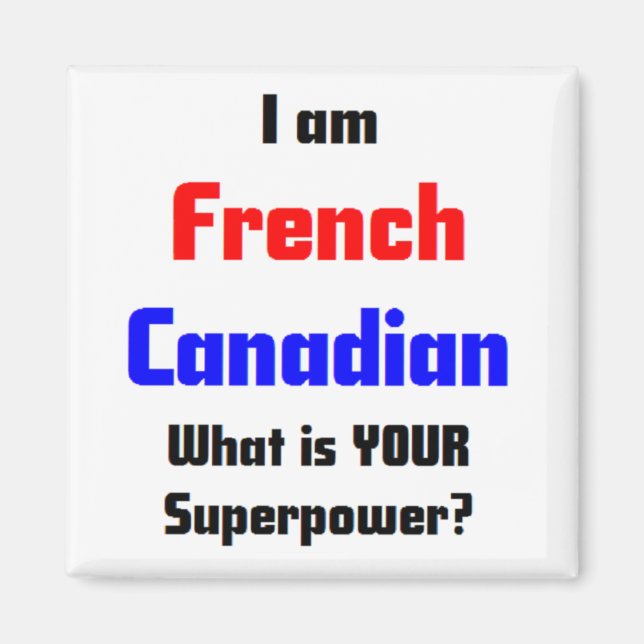 Aimant canadien français (Devant)