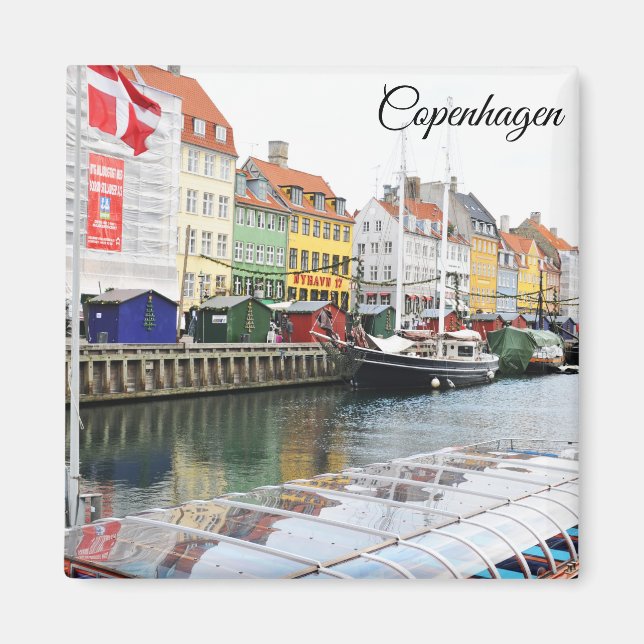 Aimant Canal Nyhavn à Copenhague, Danmark (Devant)