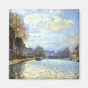 Aimant Canal St Martin Alfred Sisley