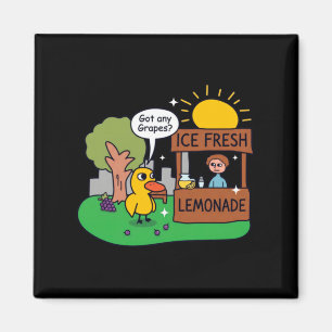 Aimant Canard Demande Des Raisins Étalage De Limonade