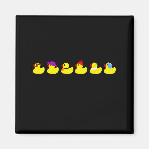 Aimant Canards En Rangée Blague Drôle De Papa Humour Mign