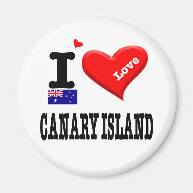 Aimant CANARY ISLAND - I Love (Devant)