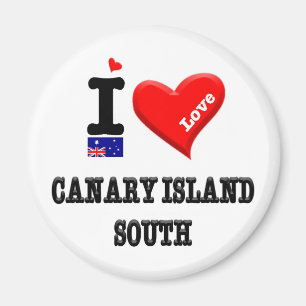Aimant CANARY ISLAND SUD - I Love