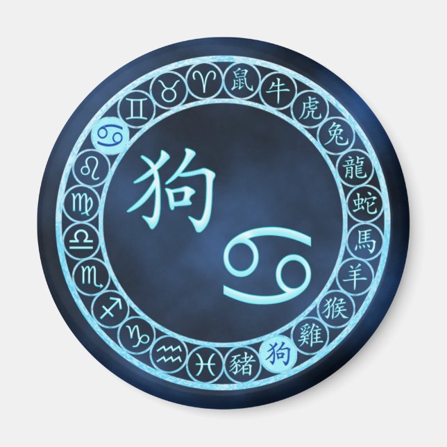 Aimant Cancer/chien (Devant)