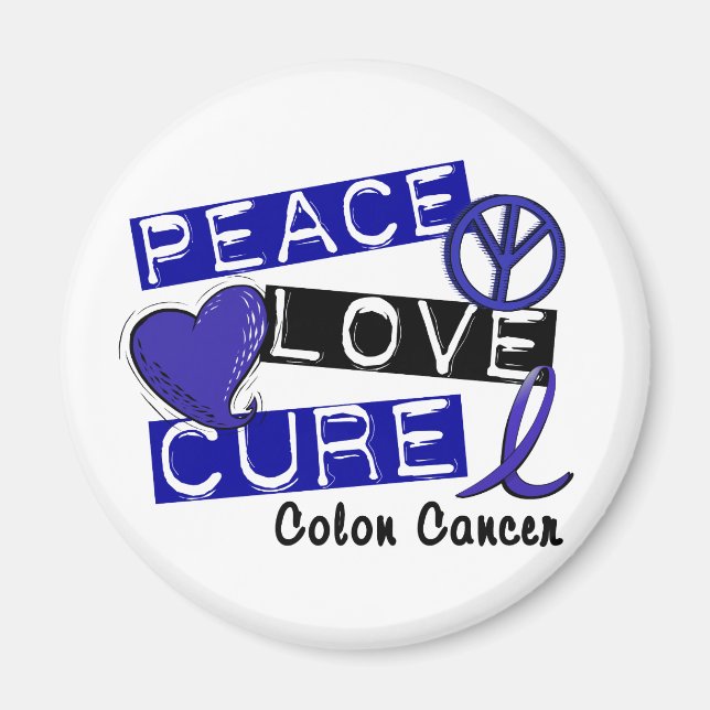 AIMANT CANCER DU COLON CURE DE L'AMOUR DE LA PAIX (Devant)
