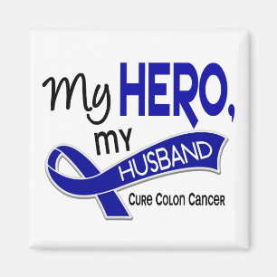 Aimant Cancer du colon MON HÉROS MON MARI 42
