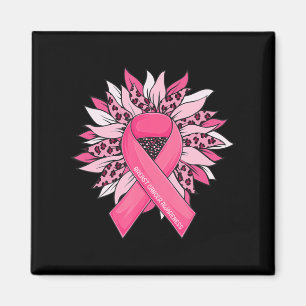 Aimant Cancer du sein Pink Ribbon Tournesol Cancer du sei