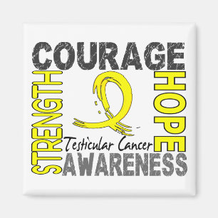 Aimant Cancer du testicule d'espoir de courage de force