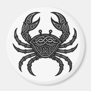 Aimant Cancer — Encre Hantée Zodiaque Crabe