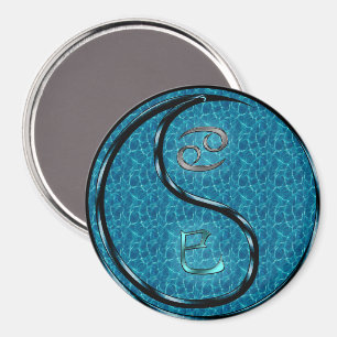 Aimant Cancer & Serpent d'eau