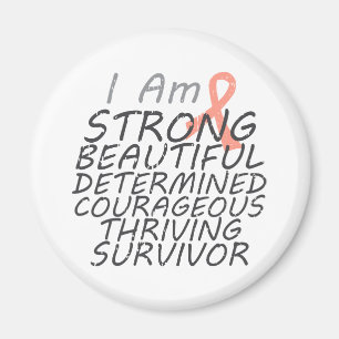 Aimant Cancer utérin je suis survivant fort