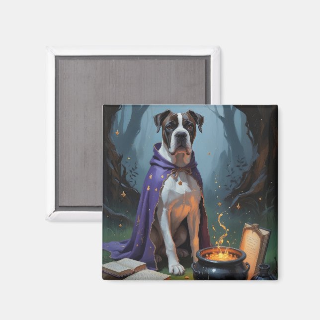 Aimant Cane Corso Chien Whimsical Halloween Peinture (Recto/Verso)