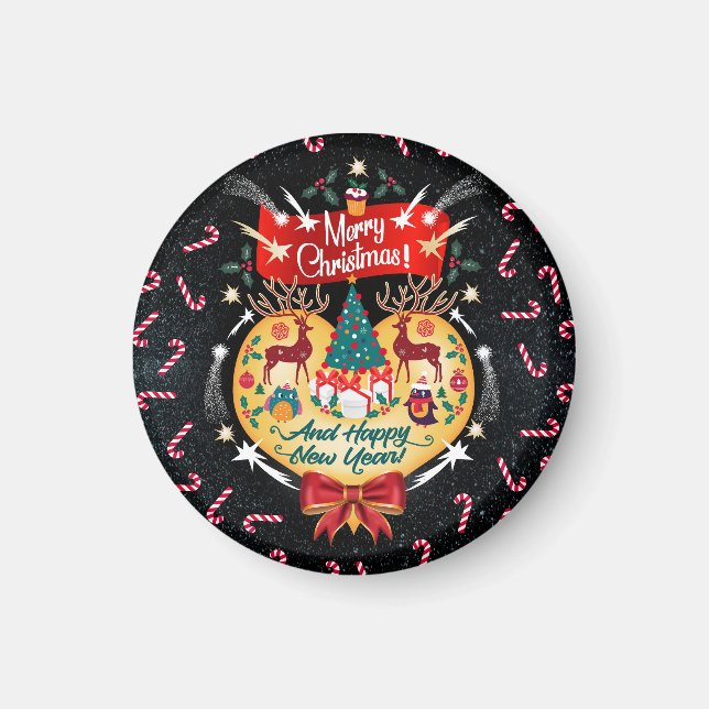 Aimant Canettes de Noël (Devant)