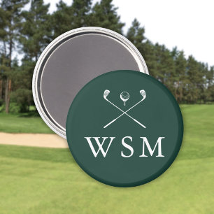 Aimant Canne de golf personnalisée vert émeraude