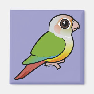 Aimant Cannelle Conure Vert-cheeked de Birdorable