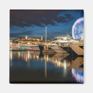 Aimant Cannes vue port de nuit